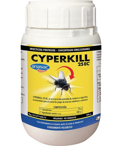 Insecticida Cyperkill 25 Ec Botella De 250 Cc