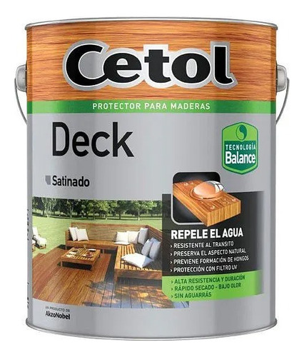 Cetol Classic Satinado Exterior Decks Madera X 4l