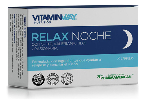 Vitamin Way Suplemento Dietario Relax Noche (x20 Cápsulas)