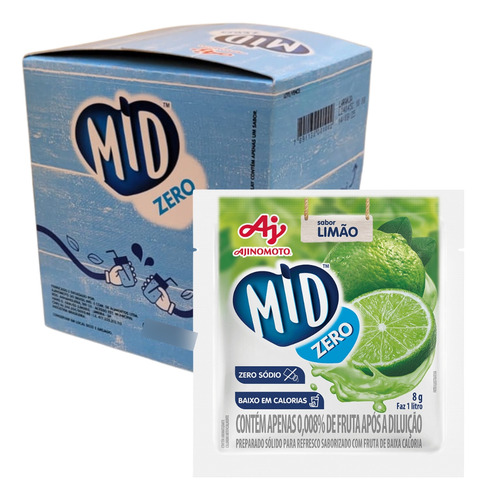 Dp 15 Suco Em Pó Mid Zero Sabor Limao Ajinomoto