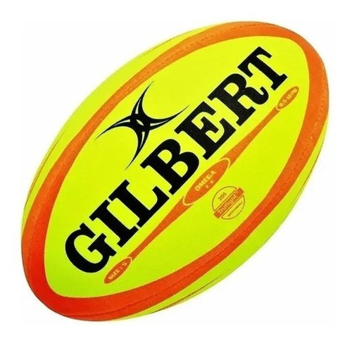 Pelota De Rugby Gilbert Omega Match N°5 Fluo Original