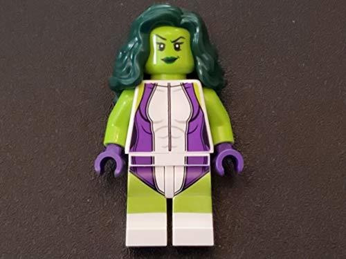 Lego Marvel Super Heroes Green She Hulk Minifigure Del Set 7