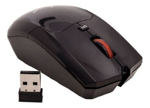 Mouse Knup Gzm386 Ergonônico Sem Fio 1600 Dpi Cor Preto