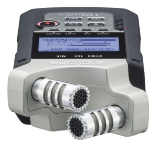 Gravador Voz Digital Slot Micro Sd Conexão Xlr Zoom H4n Pro Cor Marrom