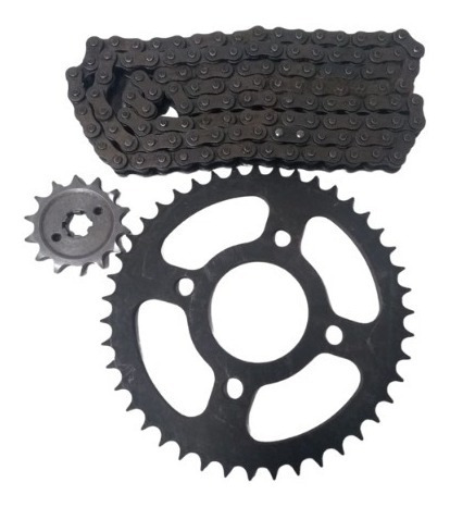Imagen 7 de 8 de Kit De Sprocket Y Cadena Bajaj Original Para Discover 150 S