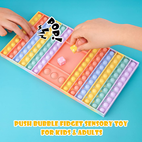 Juguete De Silicona Push Pop Bubble Fidget Tablero De Juego
