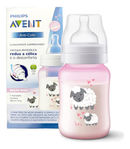 Mamadeira Philips Avent Decorada Anticolica E Antivazamento Cor Ovelha