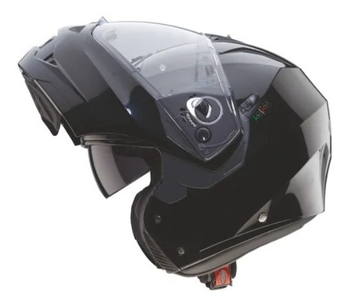 Casco Caberg Duke Rebatible Negro Metal