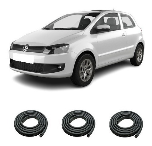 Vw Fox 3 Pts. Burletes De Puertas Y Baul (los 3) Walrod306