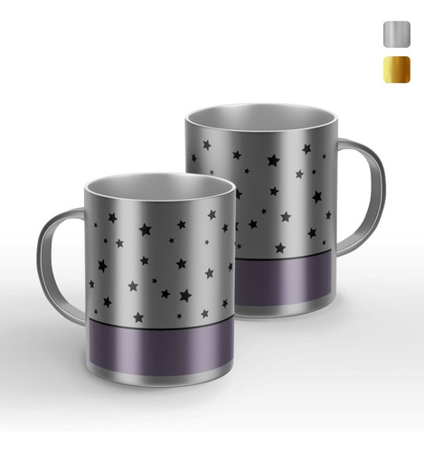 Taza Personalizada Estrellas Modelo Espejo