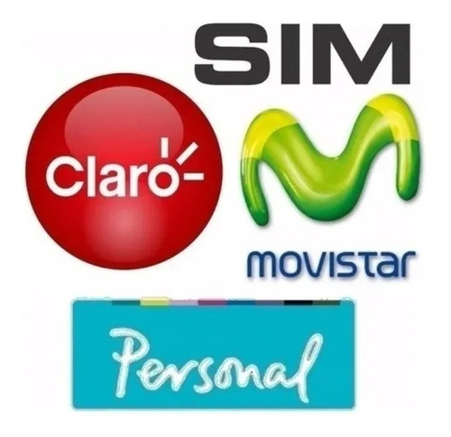 Chip Prepago Movistar Personal Claro Tuenti Gsm 4g