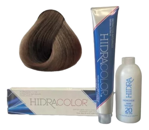  Kit Tinte Hidracolor 90ml + Revelador Tonos Disponibles Tono 6.34 rubio oscuro dorado cobrizo