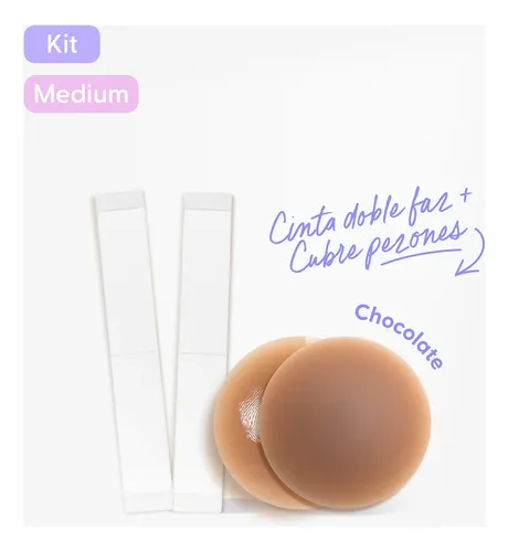 Cubre Pezón Más Cinta Adhesiva Invisible Ropa Doble Faz