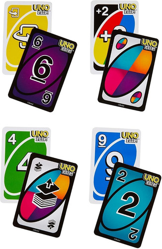 Juego De Mesa Uno Flip De Cartas Mattel Caja Metálica Envió