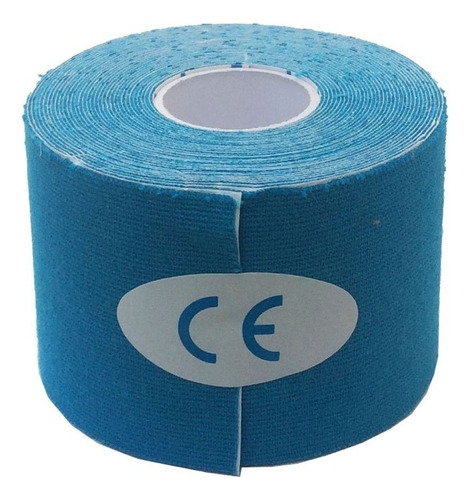 Cinta Kinesiologica, Kinesiology Tape, Certificada Color Azul Cielo