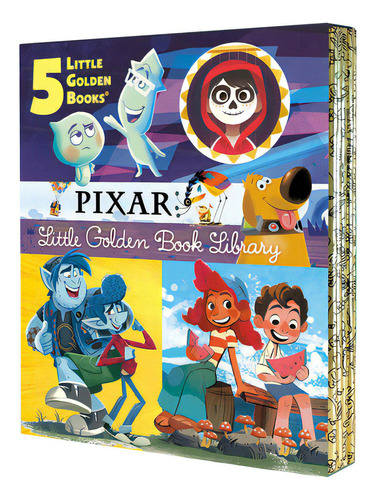 Pixar Little Golden Book Library (disney/pixar): Coco, Up, Onward, Soul, Luca, De Various. Editorial Random House Disney, Tapa Dura En Inglés