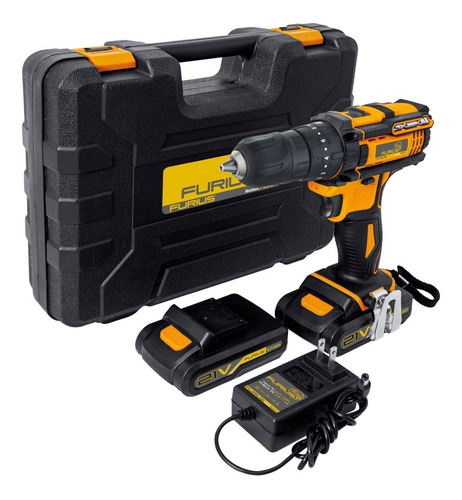 Imagen 2 de 2 de Taladro Percutor Inalámbrico 20v 1/2'' Ref.fcd21 Furius