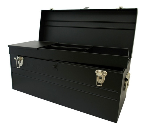 Caja de herramientas Urrea D8C20 de metal 25.4cm x 60.3cm x 28.2cm negra