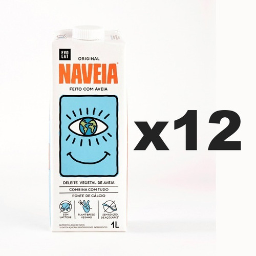 Bebida À Base De Aveia Original Naveia Caixa 12x1l