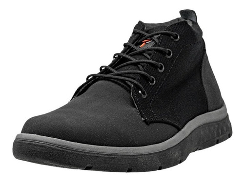 Imagen 1 de 6 de Calzado Ten-pac Borceguí Polo Nobuck Color Negro