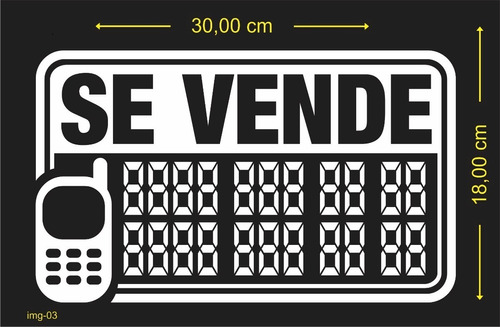 Stickers De Se Vende Para Carros, Motos Y Camiones