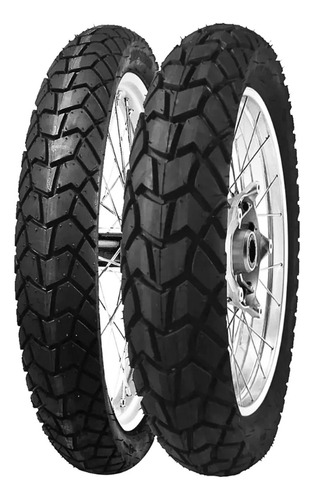 Par Pneu 120/90-17 + 90/90-21 Viper Maggion Nx400 Xlx250 C/c