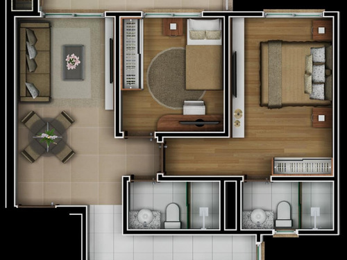 Imagem 11 de 18 de Apartamento Com 2 Dormitório(s) Localizado(a) No Bairro Niterói Em Canoas / Canoas - 795