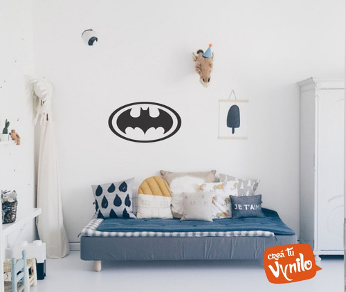 Vinilos Infantil Logo Batman Decorativo Dormitorio  60x35cm