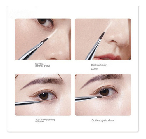 3 Pinceles Para Delinear Ojos Y Cejas