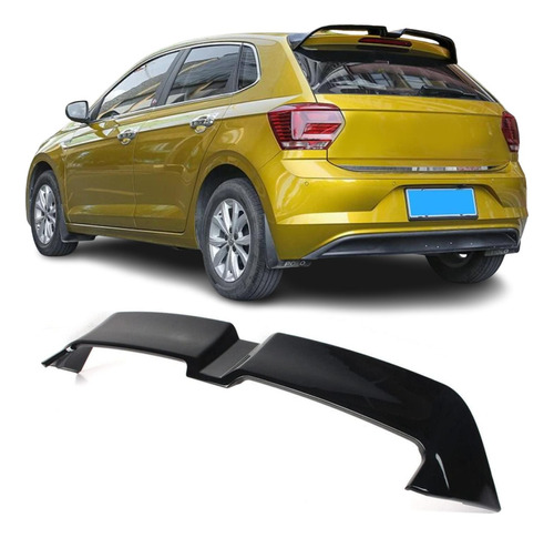 Spoiler Aerofólio Traseiro Volkswagen Polo Mk6 Black Piano