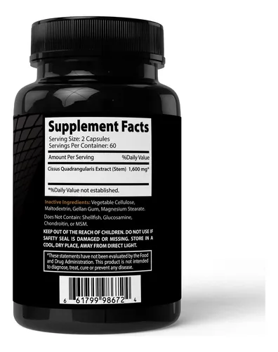 Suplemento Absonutrix Cissus Quadrangularis Xtreme 1600 Mg 1