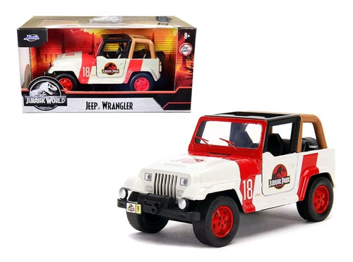 Jeep Wrangler Jurassic Park Escala 1:32 Apertura De Puertas 