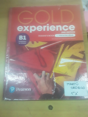Gold Experience B1 - Second Edition - Pearson (Usado)