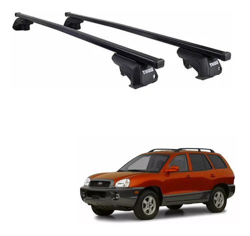 Rack Bagageiro Thule Evo Hyundai Santa Fé Suv 2001 Á 2005