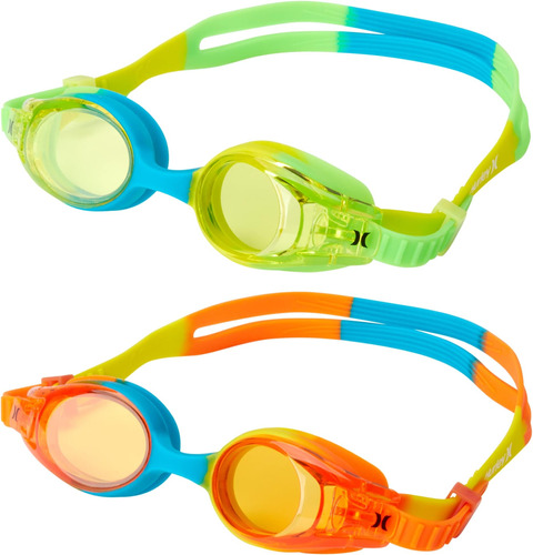 Hurley Kids Swim Goggles - Paquete De 2 Anteojos Antivaho An