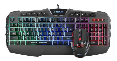 Imagen 1 de 5 de Combo Gamer Mouse Teclado Xtrike Me Mk-880