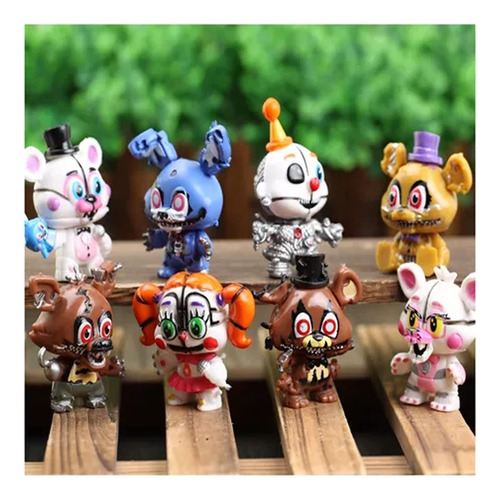 Five Nights At Freddy's 8 Personajes Foxy Bonnie Chica