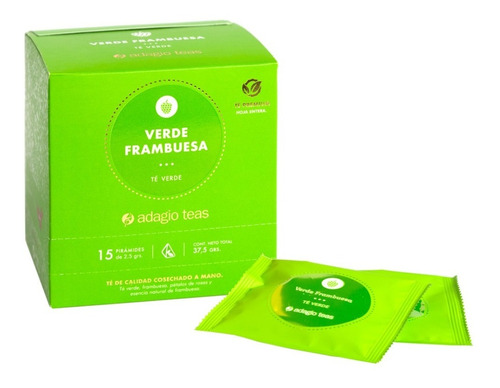 Adagio Teas Caja 15 Teabags Verde Frambuesa