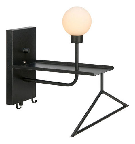 Aplique Carson G9 Negro Con Dimmer