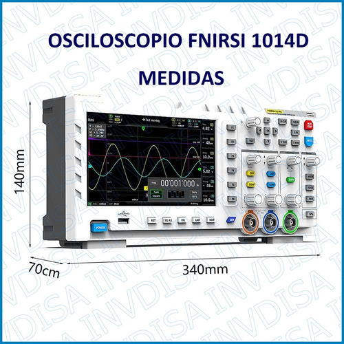 Osciloscopio Digital Fnirsi 1014d 2ch 100mhz 1gs/s-n U E V O (Usado)