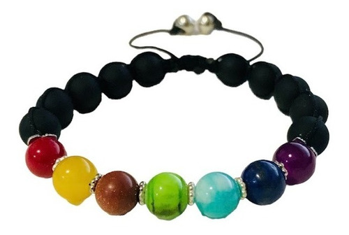 Pulsera 7 Colores Chakras. Ajustable