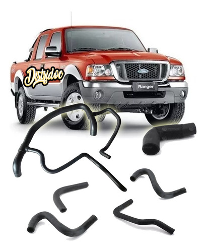 Kit X6 Mangueras Refrigeracion Ford Ranger 2.5 Diesel Maxion