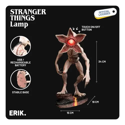 Luminária 3d Demogorgon Stranger Things Decorativa Led