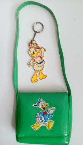  2x15 Original Cartera Y Llavero Pato Donald De Walt Disney 