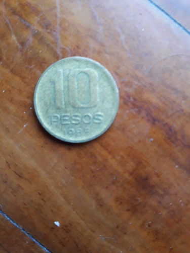 Moneda 10 Pesos Rep Argentina Año 1985