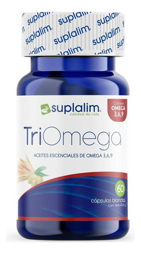 Triple Omega 3 6 9 X 60 Cap Aceites De Pescado Oliva Linaza