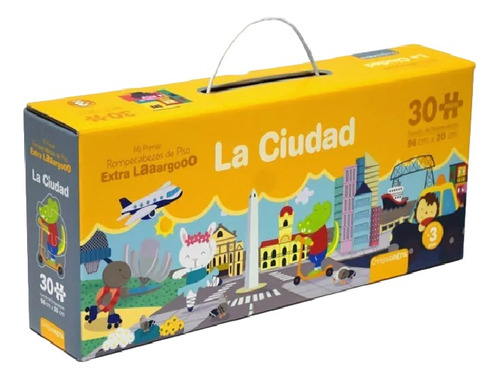 Rompecabezas Xl Panorámico Ciudad - Juego Didáctico Infantil