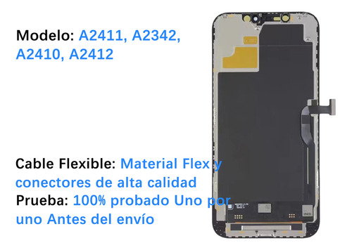 Pantalla Para iPhone 12 Pro Max A2411 A2342 Incell Display