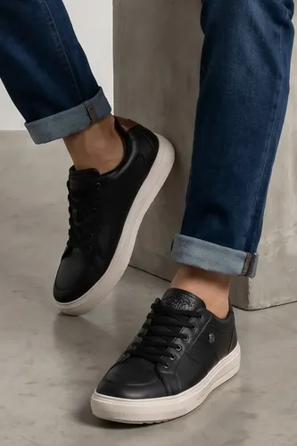Tenis Casual Design Moderno Confortavel Polo Wear Preto