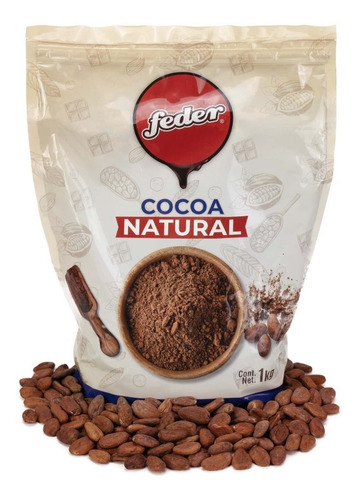 Feder- Cocoa Natural- Excelente Sabor Y Calidad - 1kg